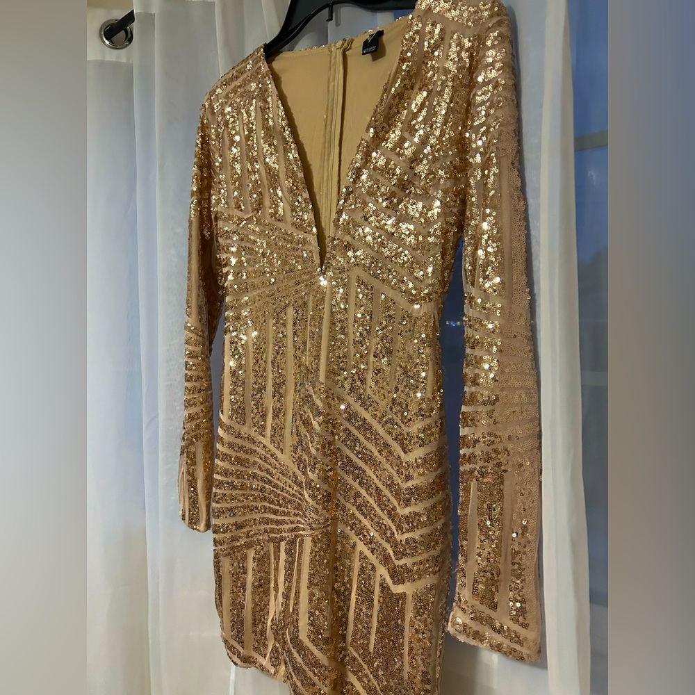 Windsor gold sequin dress